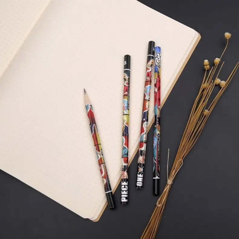 Neuer One Piece Portgas D. Ace Nico Robin Kreativer Niedlicher Bleistift für Grundschüler zum Schreibtraining Universeller Bleistift – Detail 4