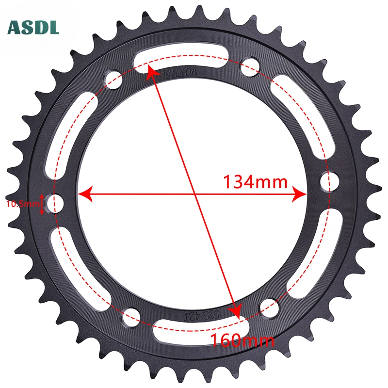 

600CC Motorcycle Rear Sprocket Gear 525-42T For Honda CBR600 CBR600RA ABS CBR600RR CBR900 CBR900RR CBR 600 900 1000 RR CBR1000S