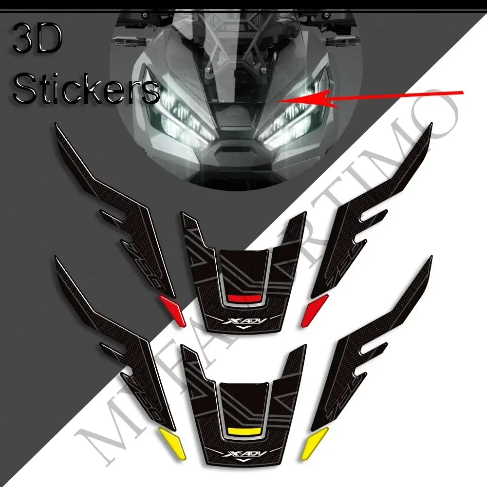 X-ADV XADV X ADV 750 สําหรับHonda 2021 2022 2023 2024 ป้องกันถังล้อ 3Dสติ๊กเกอร์Decals Body Fender Shell Fairing