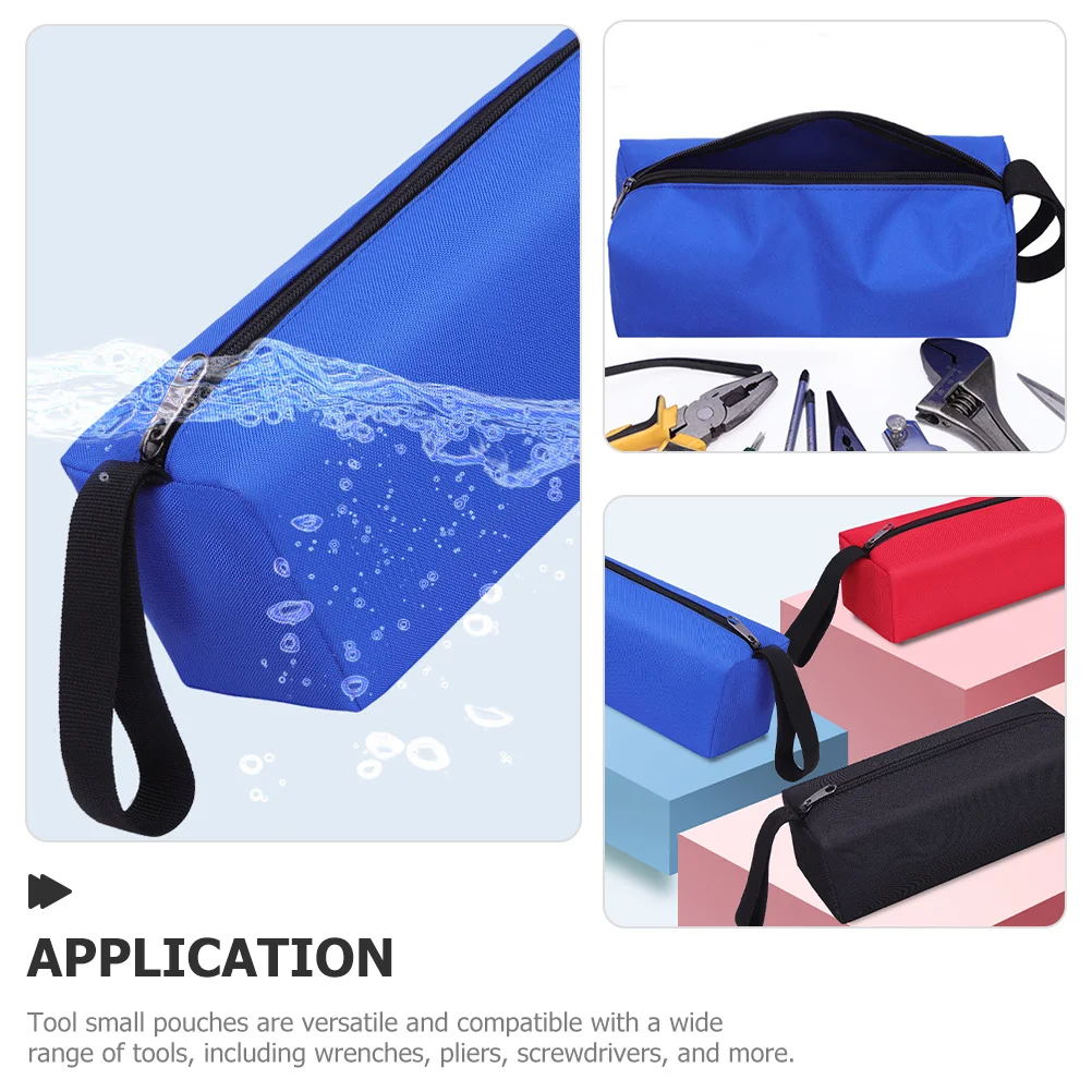 

3Pcs Portable Tool Bag Set Durable Oxford Cloth Zipper Pouches for Easy Carrying and Organizing Small Accessories