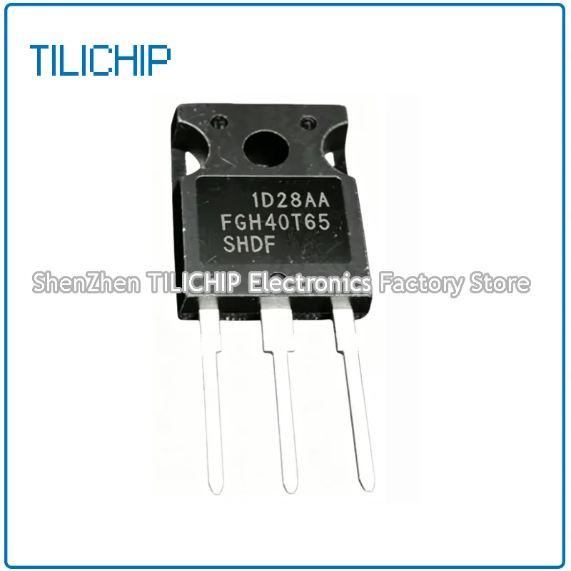 10PCS 100% Brand New FGH40T65SHDF FGH40T65 FGH 40T65SHDF 40T65 TO-247 40A 650V IGBT Power Transistor