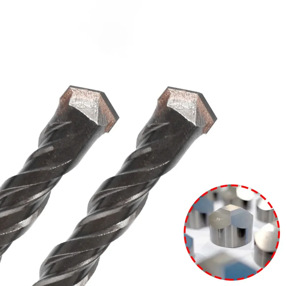 5pcs Drill Bit For Concrete Bit Double Auger Hammer Wall Brick Block Electric Hammer Masonry Bit Carbide Steel Drill Bit