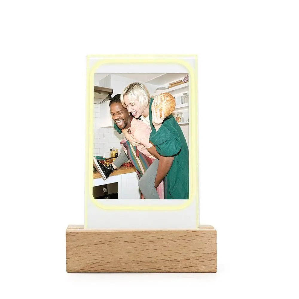 3 Inch Frame For Fujifilm Instax Mini 12 Film Acrylic LED Light Transparent Photo Frame For Instant Camera Mini 11 Photo Table