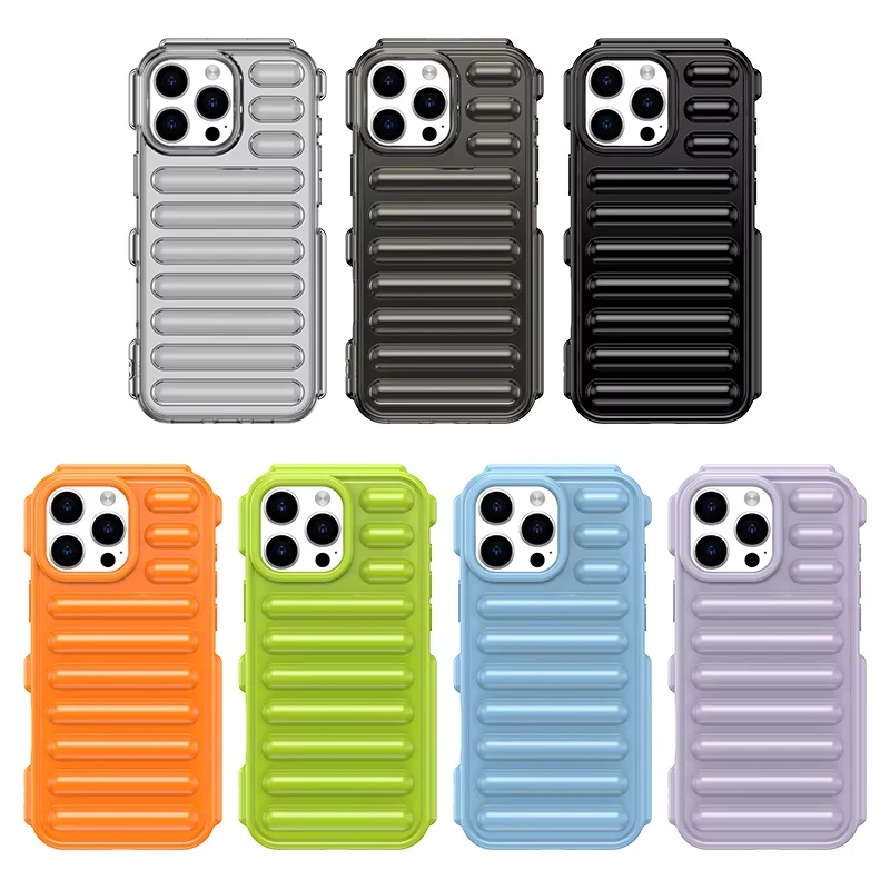 Fashion Air Cushion Capsule Shockproof Phone Case For iPhone 16 15 14 Plus 13 12 11 Pro Max X XR XS 7 8 Armour Protective Cover