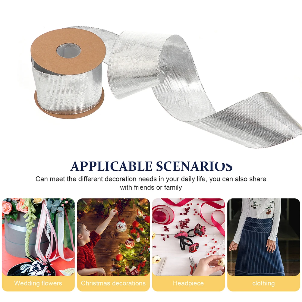 

Festive Wrapping Packing Gold Diy Bouquet Ribbon Silver Present Present Packaging Ribbon Packaging Holiday Crafts