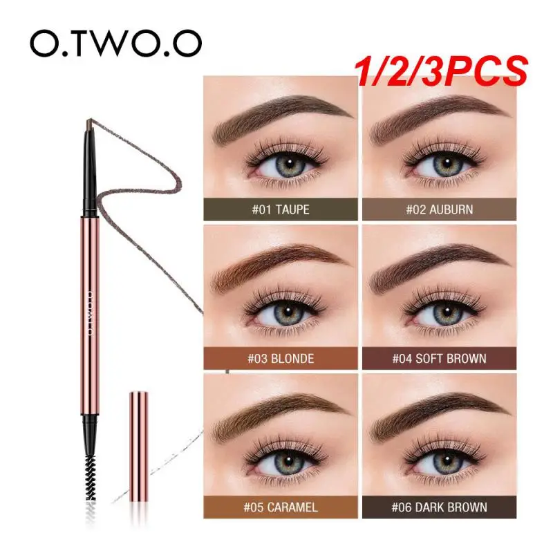 1/2/3PCS Blonde Brown Natural Look Blendable Triangle-shaped Brow Pencil Precise Brow Definer Blonde Brown Eyebrows