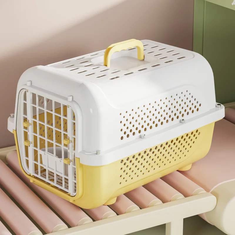 New Pet Flight Case Cat Go out Portable Dog Cat Cage Check-in Suitcase Portable Car Cat Space Box