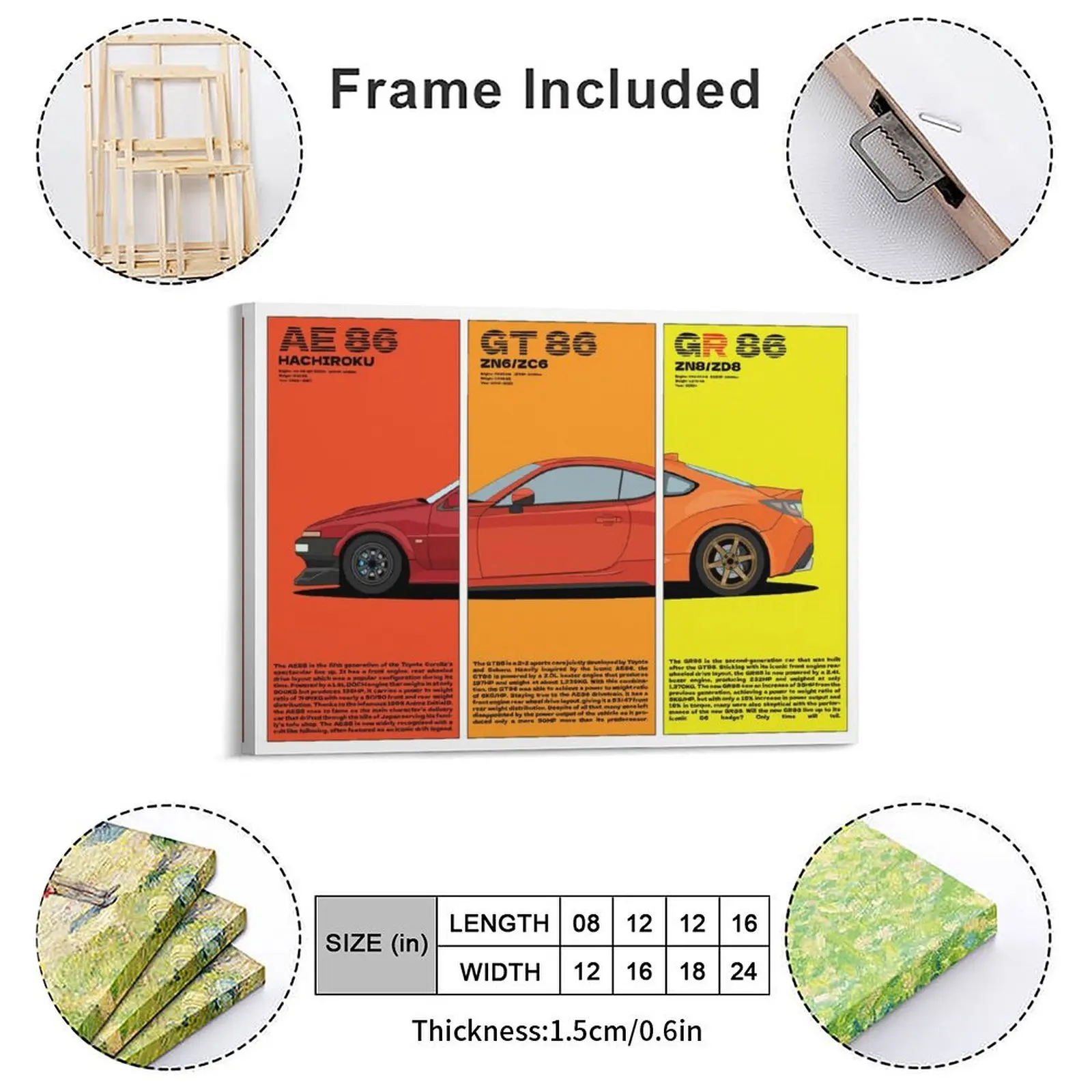 Evolution Of The 86 Canvas Painting Bar Retro Pub Personalized Poster Framed Wall Paintings