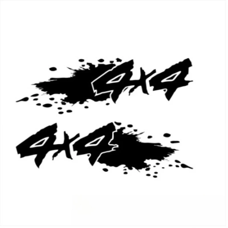 

4x4 Jpct Modeling Vinyl Sticker PVC Waterproof Sunscreen Durable Easy Install Motorcycle Car Decal Black Silver 5 Colors 15x5cm