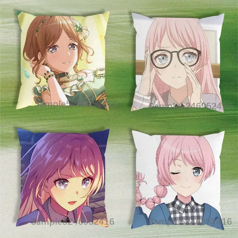 Anon Soyo B-BanG Dream Anime Pillow Case Short Plush Sofa Decorative Gift Home Double-sided Printing Cushio
