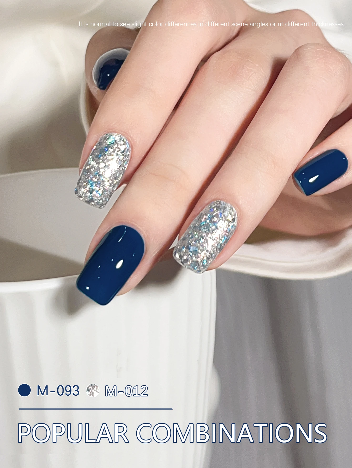 XEIJAYI 2Pcs 15ml Blue Gel Nail Polish Set Semi Permanent UV Gel Polish Kits All For Manicure Kit Soak Off UV LED Vernis Nail