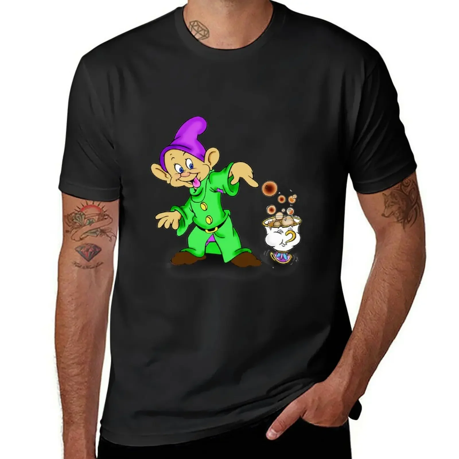 Dopey and Chip T-Shirt anime t shirts man t shirt luxury clothing labubu mens designer clothes