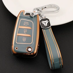 Soft TPU Car Key Cover Holder Keychain Case Bag for Hyundai Solaris 2 Elantra I30 I35 I40 Tucson Kona Azera Auto Accessories