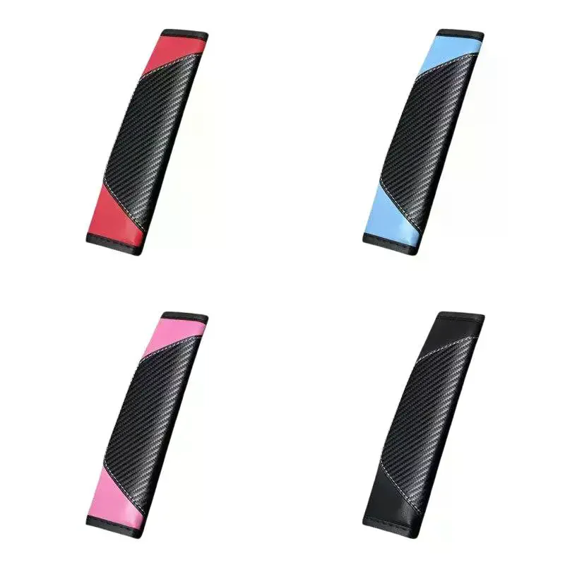 2Pcs PU Leather Safety Seat Belt Shoulder Cover Breathable Protection Padding Pad Interior Access Car Accessories - view 6