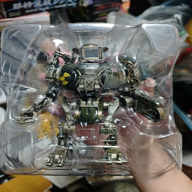 

In Stock Haiya Mini Series Robocop 2 Combat Damage Mechanical Kahn 14cm Super Movable Charm Collectible Toys Series Model Gift