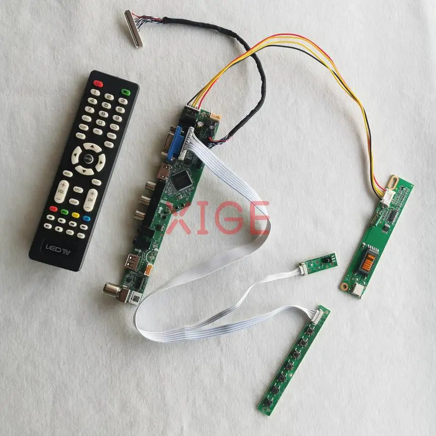 Screen Controller Board Fit LTN141AT13 LTN141AT03 LTN141AT07 LTN141AT02 30 Pin LVDS USB+AV+VGA+HDMI 1280x800 1-CCFL 1280*800 Kit