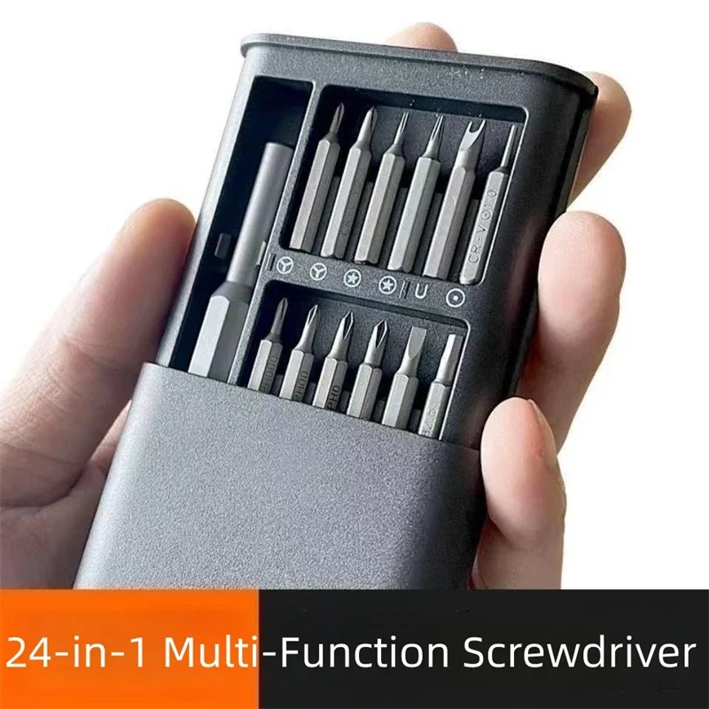 

Magnetic Screwdriver Set 25 in 1 Screw Driver Se Hexagonal Torx Bits Hand Tool Repairing Kits for iPhone PC Watch Camera Glasses