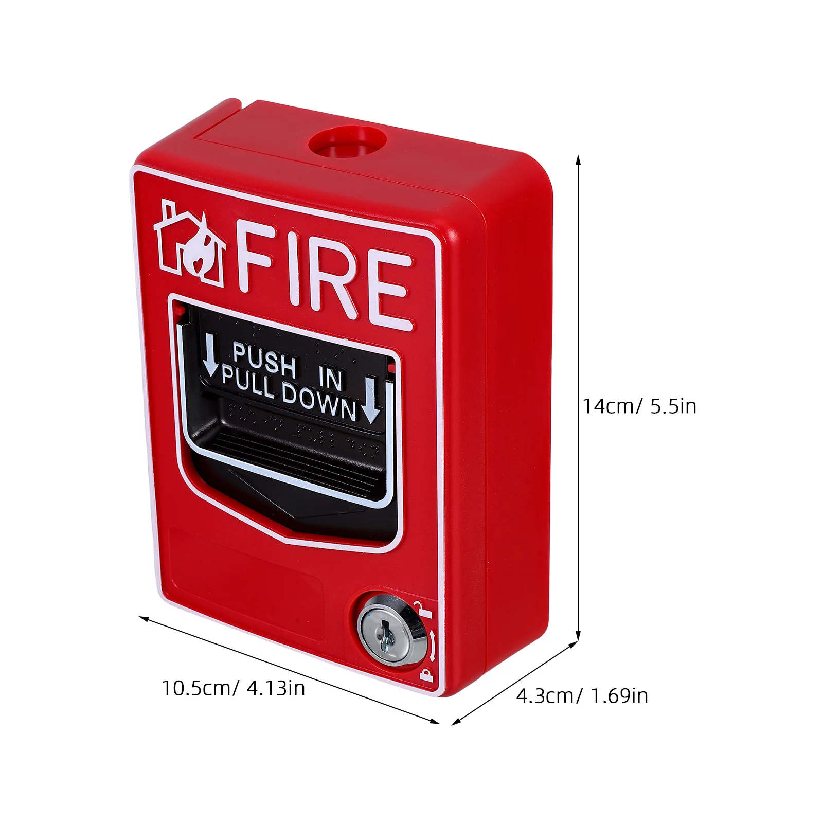 Manual Reset Fire Alarm Button Emergency Stop Switch Durable and Reliable for Residential Commercial Industrial Safety Easy to