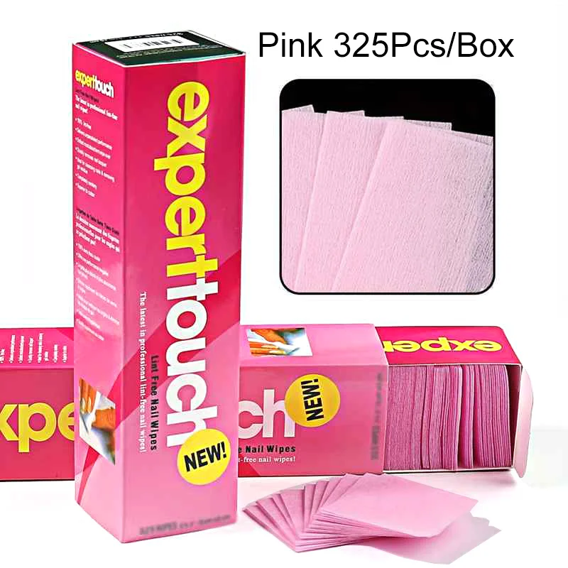 325 Teile/schachtel Fusselfreie Baumwolle Pads Nagellack Entferner Tücher Reinigung Werkzeug Nail art Tücher Tipps UV Gel Nagellack Entfernung Pad Tücher
