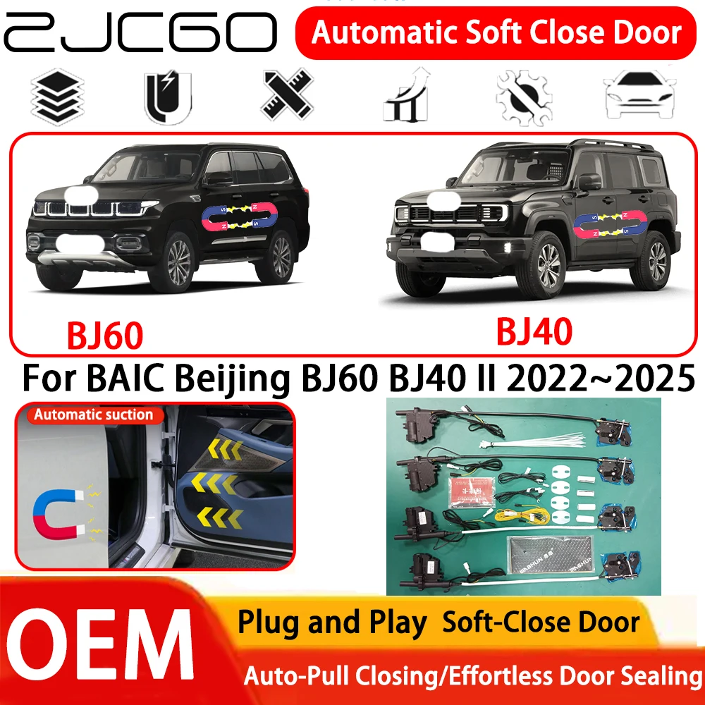 

for BAIC Beijing BJ60 BJ40 II 2022~2025 Car OEM Plug and Play Automatic Electric Soft Close Door Comfort Closing System ﻿