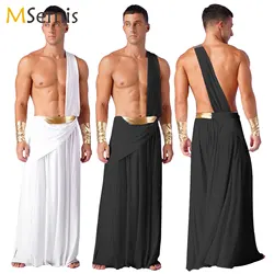 Mens Roman Gladiator Costume Ancient Greek God Halloween Cosplay Armor Soldier Role Play Medieval Knight Warrior Cosplay Outfits