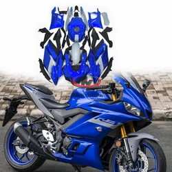 Bodywork Cowling Customize Bright blue matte gray decal Motorcycle Full Fairing Kit For Yamaha R3 R25 2019-2023 Injection