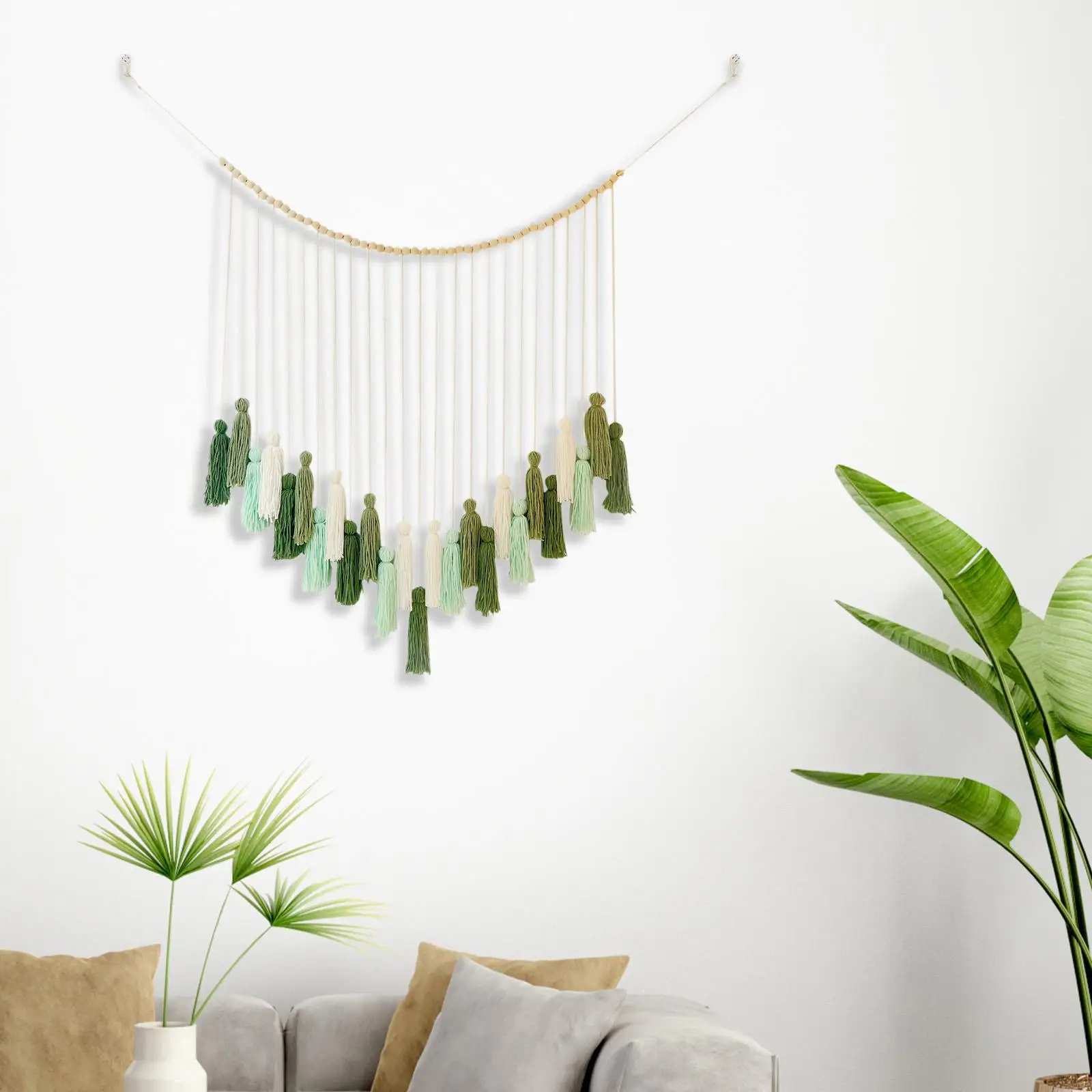 

Настенный гобелен с кисточками в стиле макраме, настенное художественное украшение, современный тканый гобелен ручной работы для общежития, фон для гостиной, спальни