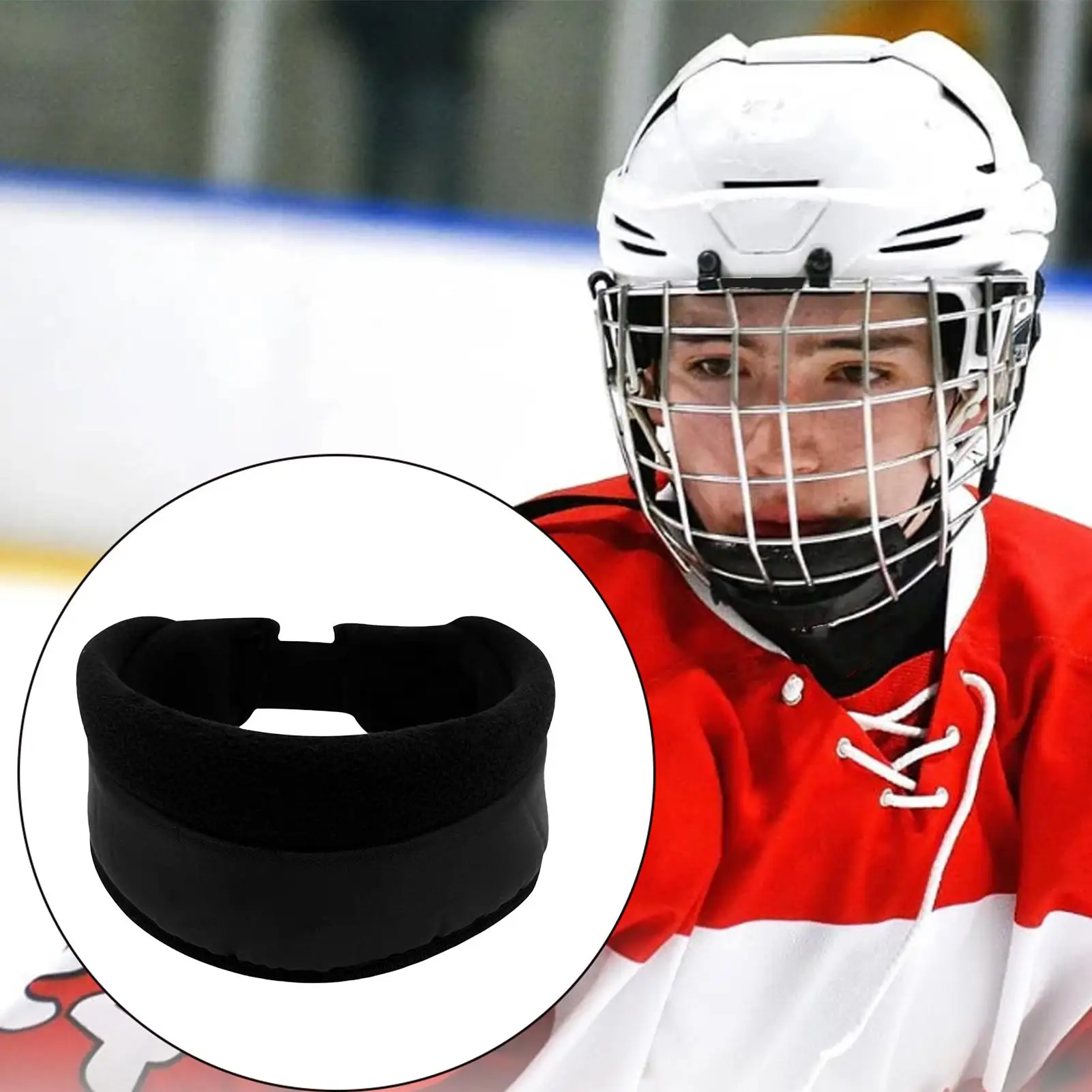 

Cut Resistant Hockey Neck Guard Adjustable Collar Advanced Safety Gear for Ice Hockey Protection, Men Women Youth