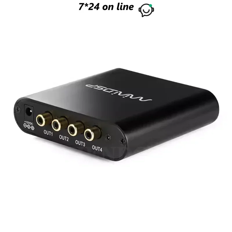 

MiniDSP 2x4HD Audio Signal Processor Electronic EQ Frequency Divider Filter Low Frequency Management Correction 32bit/96kHz