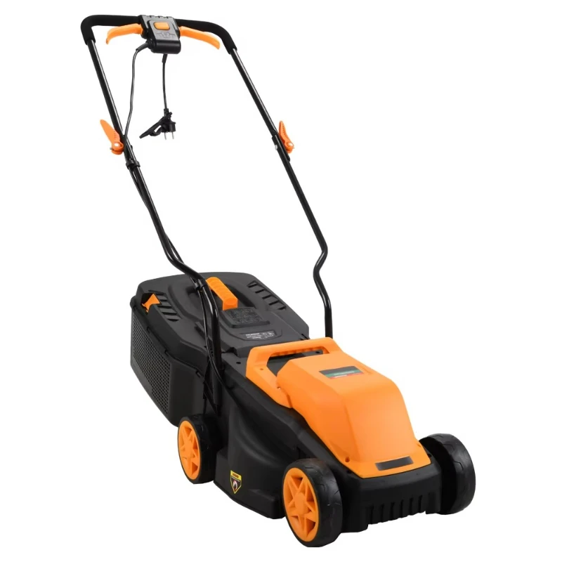 جزازة العشب المحمولة بالدفع اليدوي، جزازة العشب الكهربائية الجديدة من الدرجة الصناعية، المعدات الأصلية لقطع العشب بقدرة 1300 وات