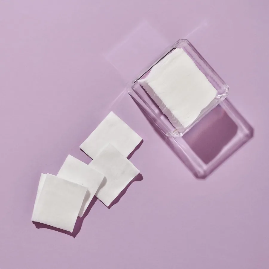 Diane multicouche 2,25 x 2,5 carrés de coton 100 pur coton idéal pour le démaquillage vernis à ongles touchUs soins de la peau et tous les jours