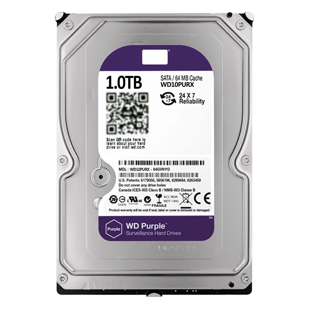 MTStar Hard Drive Disk 64M Cache Purple 500GB 1TB 2TB 4TB 6TB 8TB 10TB Surveillance HDD 6Gb/s SATA 3.5 inch For CCTV DVR NVR