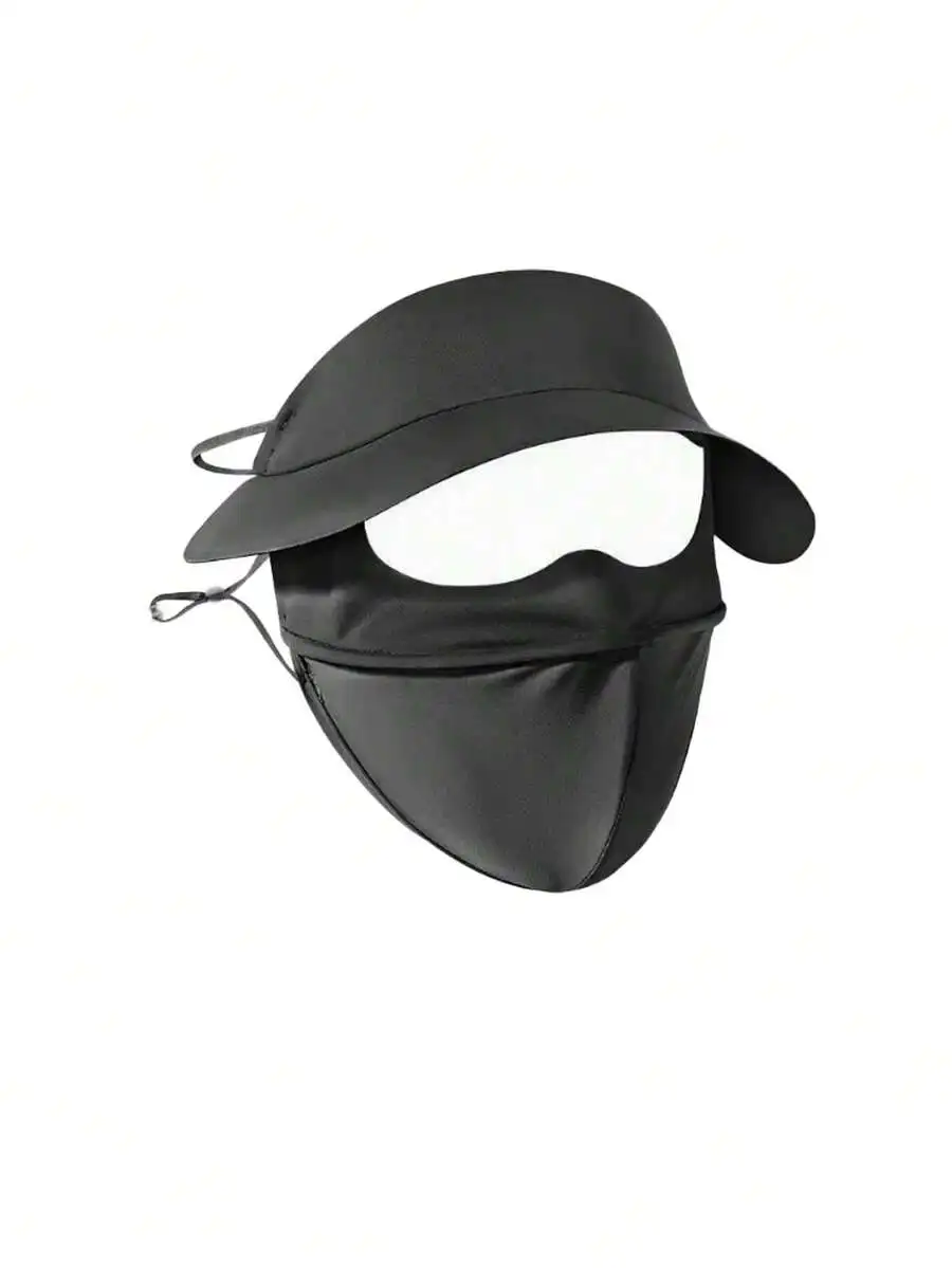 

3-In-1 Sun Hat With Face Mask, Wide Brim, Breathable Quick-Dry, Adjustable Chin Strap, UV Protection For Women
