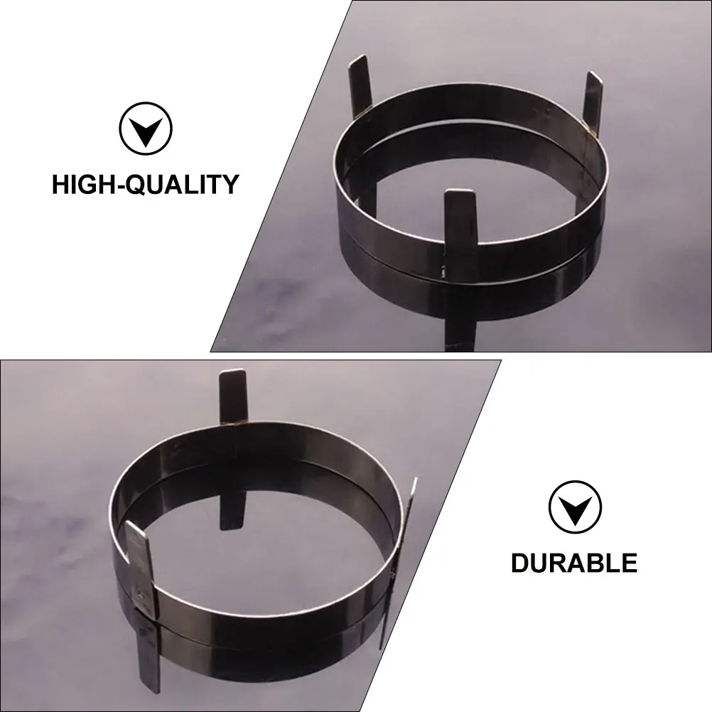 

2 pcs Coconut Soup Stand Round Rack for Table Holders Storage Box Display Cooking Stainless Steel Practical Lightweight