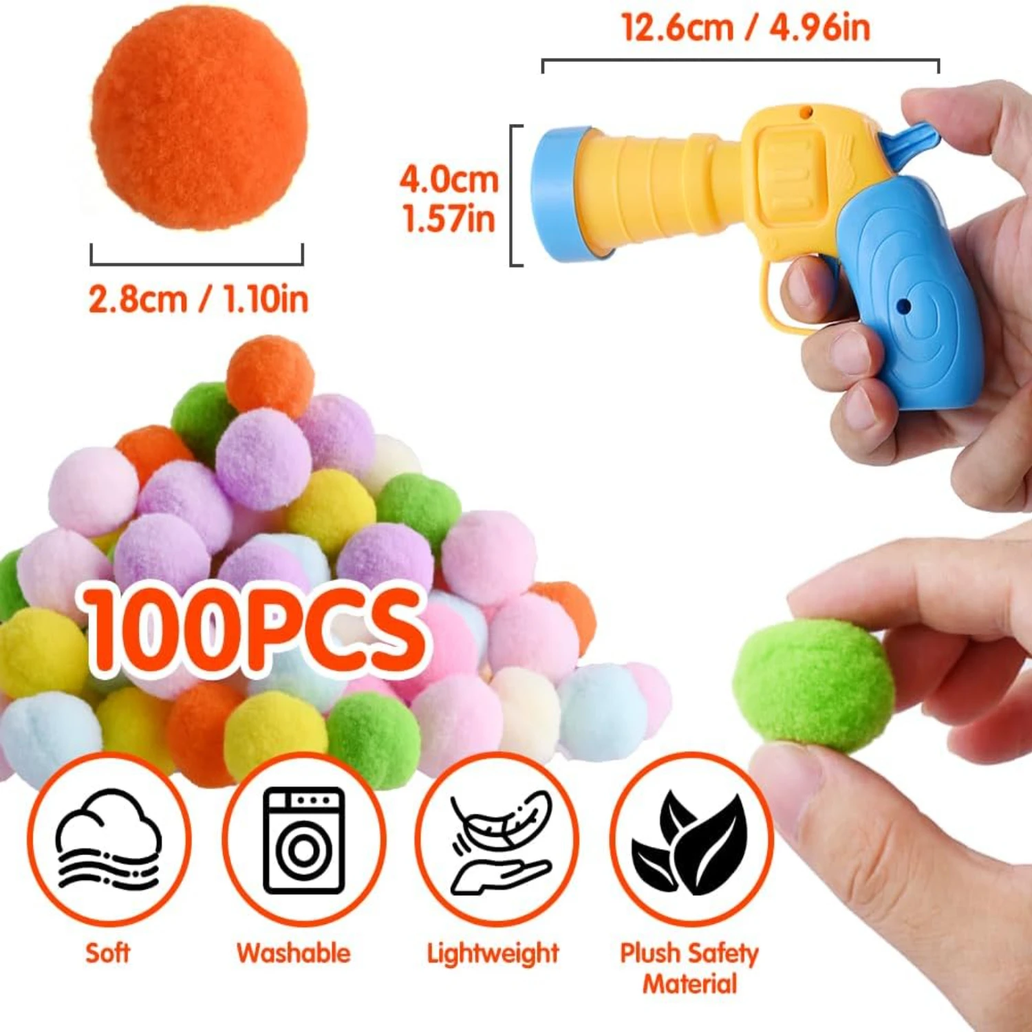 Exciting Premium Interactive Cat Toy Balls - Engaging Pack of 100 Quiet Elastic Balls for Nonstop Active Playtime - Endless Indo