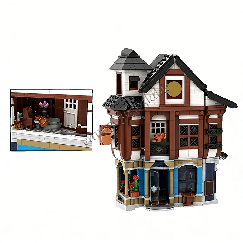 3706 pièces de construction en chêne, MOC, construction modulaire personnalisée, blocs de construction technologiques, conception simple pour enfants, bricolage, jouet pour garçon, cadeau de Noël