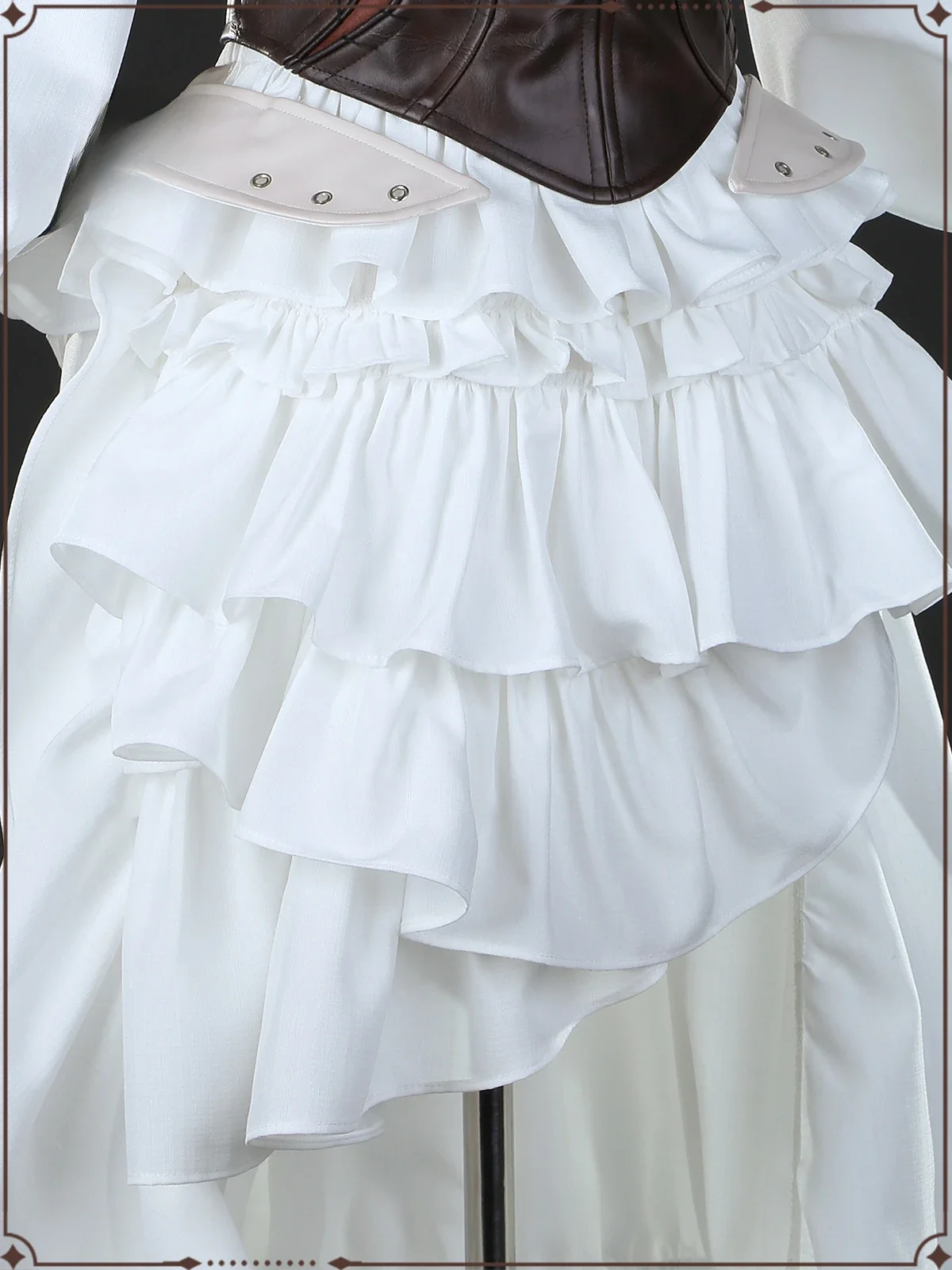 COSSUN Game Final Fantasy 14 FF14 Ishgard أزياء تنكرية للهالوين ملابس نسائية فستان أبيض جميل مجموعة كاملة #2