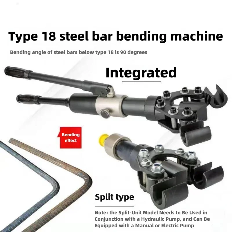 

Портативный гидравлический гибочный станок для арматуры, ручной гидравлический гибочный станок, электрический гибочный станок для арматуры, инструмент для гибки стальных прутков, сверхмощный, для строительных работ