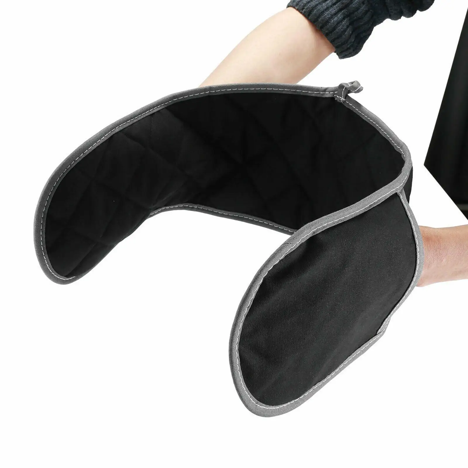 Double-Ended Oven Gloves Padded Long Anti-scalding Thick with Inner Cotton Layer Microwave Baking Barbecue Mitts