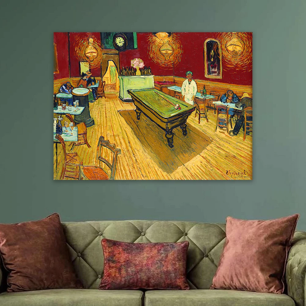 Sternennacht Ölgemälde Drucke Vincent van Gogh Poster Vintage Berühmtes Kunstwerk Druck Klassische Schlafzimmer Wanddekoration Leinwandgemälde
