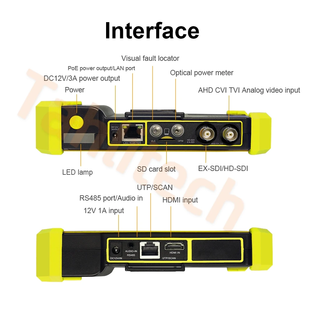 5.5 Inch 4K IP Camera Tester E66 E67 E68 8MP AHD TVI CVI SDI Analog CCTV Tester H.265 IPC Tester with PoE Output TDR Cable Test