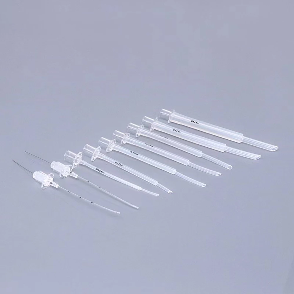 Tubo de intubación endotraqueal para pájaro médico aviar, exótico para mascotas, anestesia TT con manguito, estilete de silicona, suministros para clínica de 9 piezas
