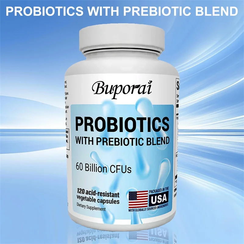 

Probiotic Supplement - Promotes Digestive Health, Balances Intestinal Flora, Improves Immunity, Non-GMO, Supports Metabolism