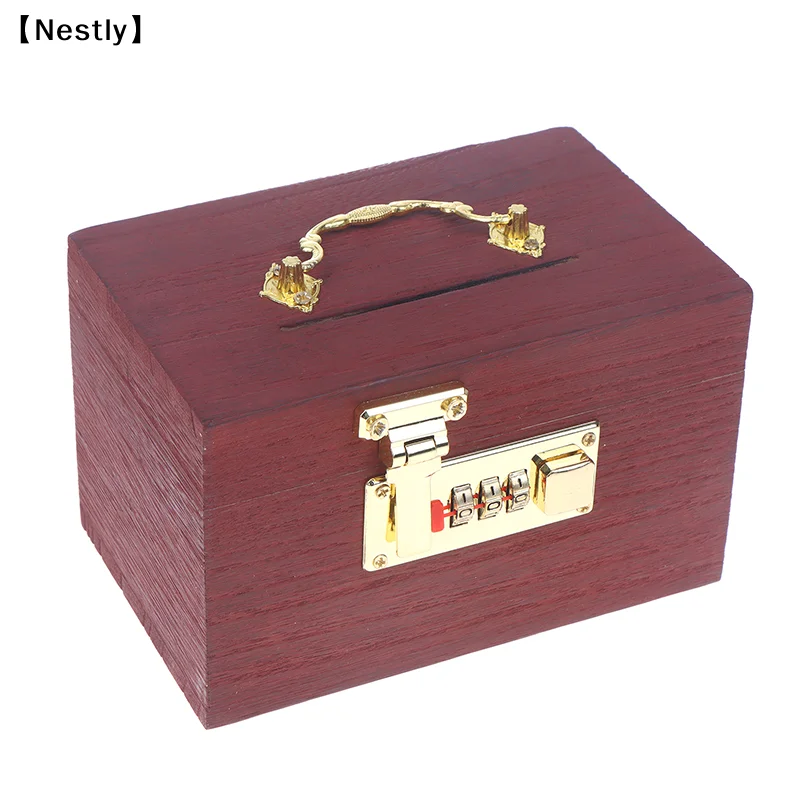 Hucha de madera con candado - caja de ahorros decorativa_voghion.com