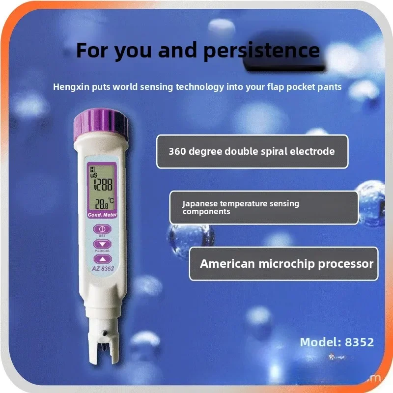 

НОВЫЙ тестер проводимости AZ8352 Pen AZ-8352 тестер проводимости EC-метр ручка обнаружения