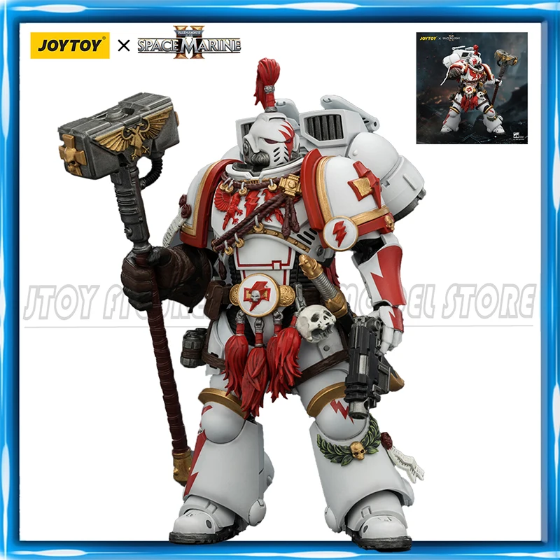 

JOYTOY Warhammer 40K 1/18 Action Figure Game Edition White Scars Assault Intercessor Champion figures Toys Collection Model