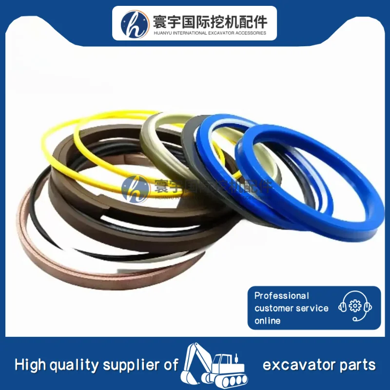 

TALUADA Hydraulic Cylinder Repair Kato HD1250-5 HD1250-7 Bucket Arm Boom Cylinder Oil Seal Kit O- Ring Kits Repair Kit Machinery
