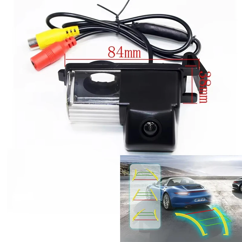 For Nissan Patrol Super Safari Y61 Armada Y62 Parking Accessories HD CCD Dynamic Trajectory Tracking Car Rearview Reverse Camera