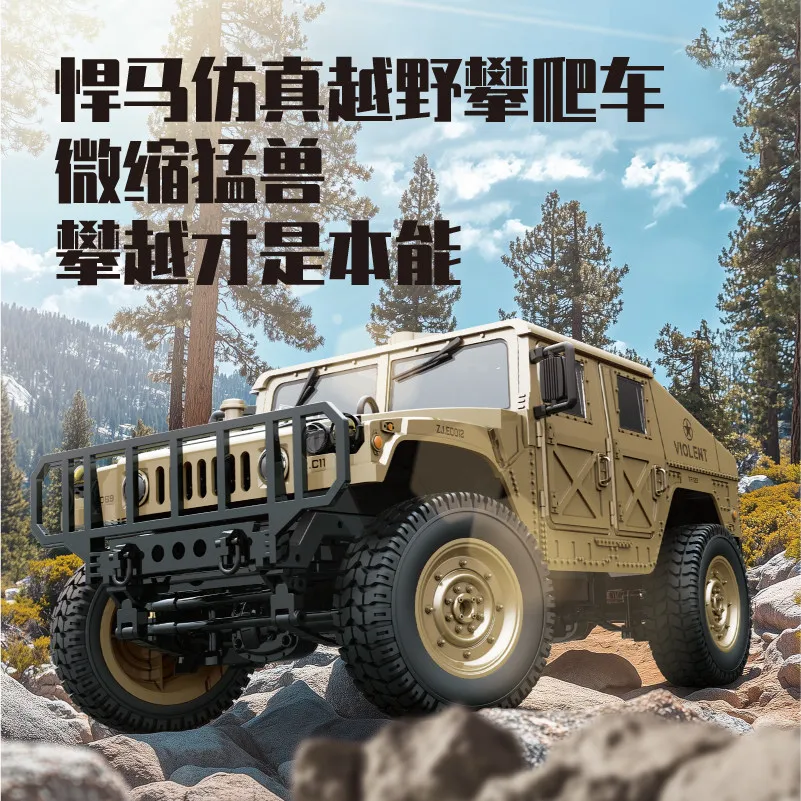 New 4WD RC Off-Road Climbing Car Full Proportional Control With Machine Gun Winch High Speed Off-Road Climbing Vehicle Toy