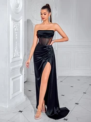 Evening Dress Woman Party Dresses Luxury Elegant New Cocktail Maxi Sexy Celebrity Night Club Long Off Shoulder Hollow Out Modest